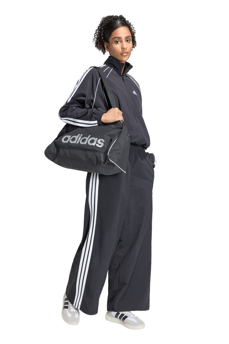 Iconic 3-Stripes Track Pants, Alternate, color, BLACK/WHITE