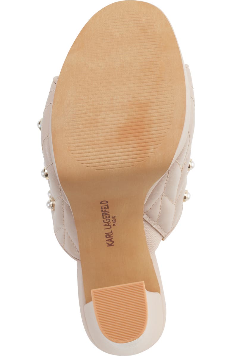 KARL LAGERFELD PARIS Aviva Platform Sandal, Alternate, color, Shell