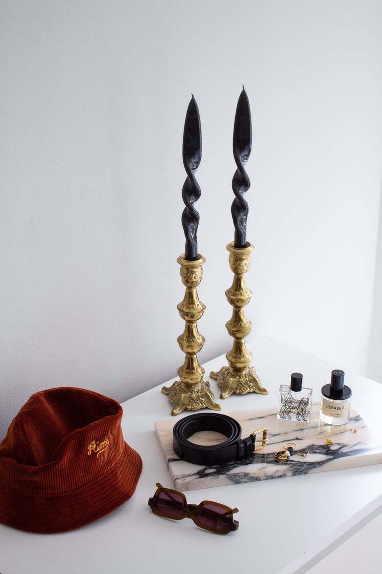 Taper Candle Set, Alternate, color, Black