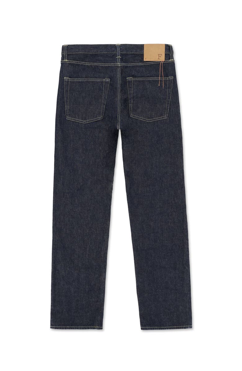 Fortela 356 Jaky Japan Selvedge 5-Pocket Regular Fit Indigo Rinse Denim, Alternate, color, Blue