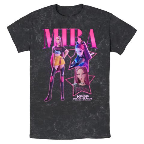 Men's KPop Demon Hunters Mira Super Star Logo  Graphic T-Shirt