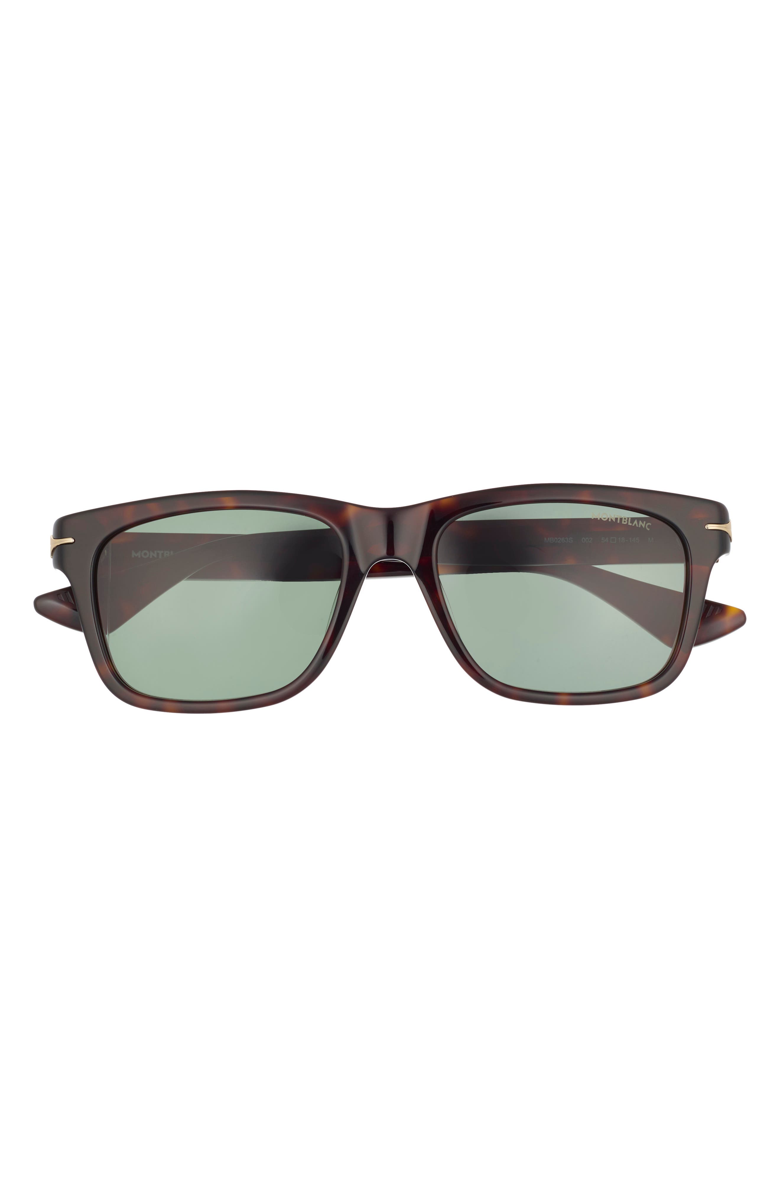 Montblanc 54mm Square Sunglasses
