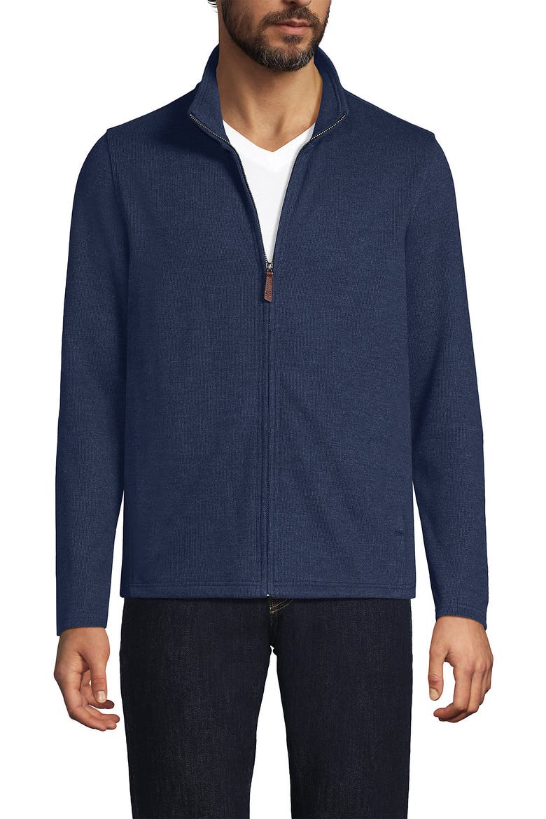 Bedford Rib Full Zip, Alternate, color, Medium Denim Heather
