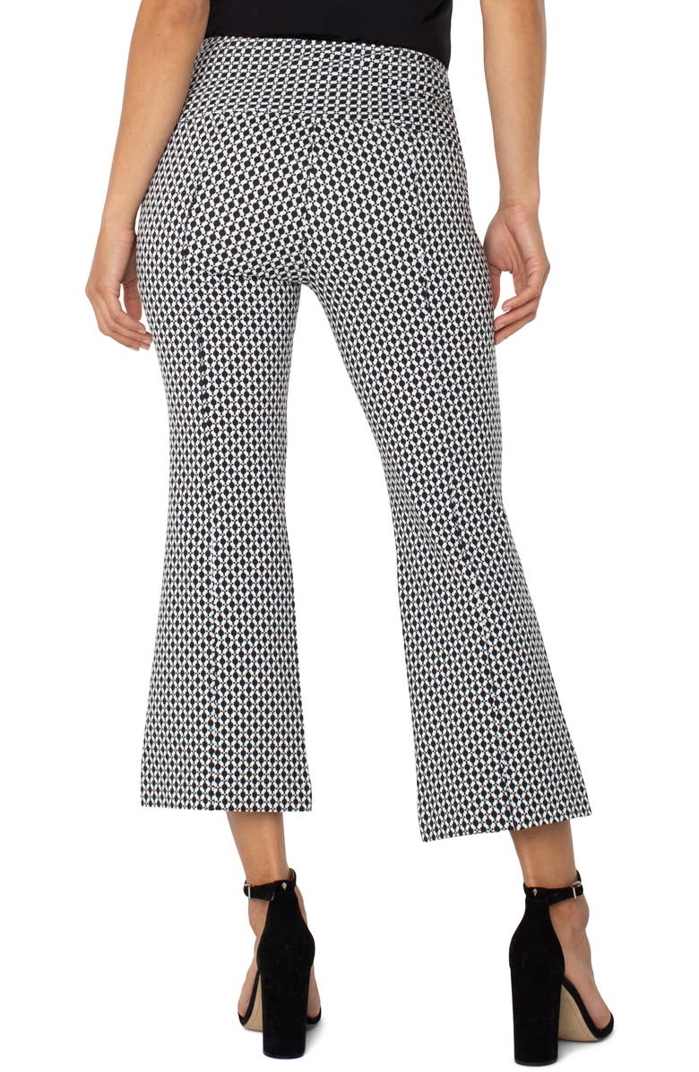 Liverpool Los Angeles Stella Geo Print Pull-On Kick Flare Knit Pants, Alternate, color, 