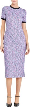 English Factory Rainbow Knit Midi Dress