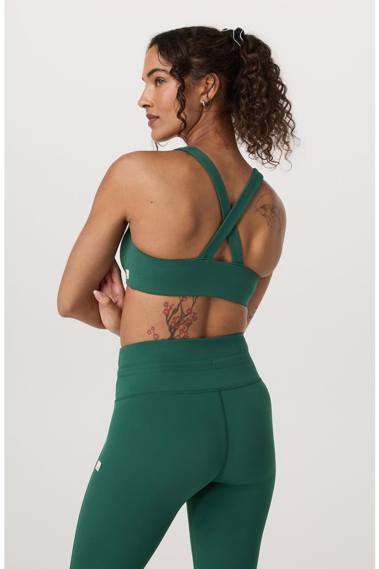 Daily Piped Sports Bra, Alternate, color, VIRIDIAN