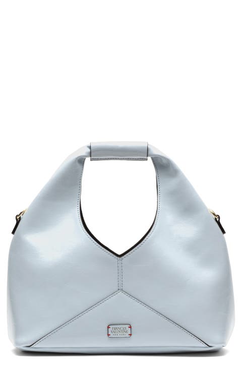 Crescent Crinkled Leather Tote