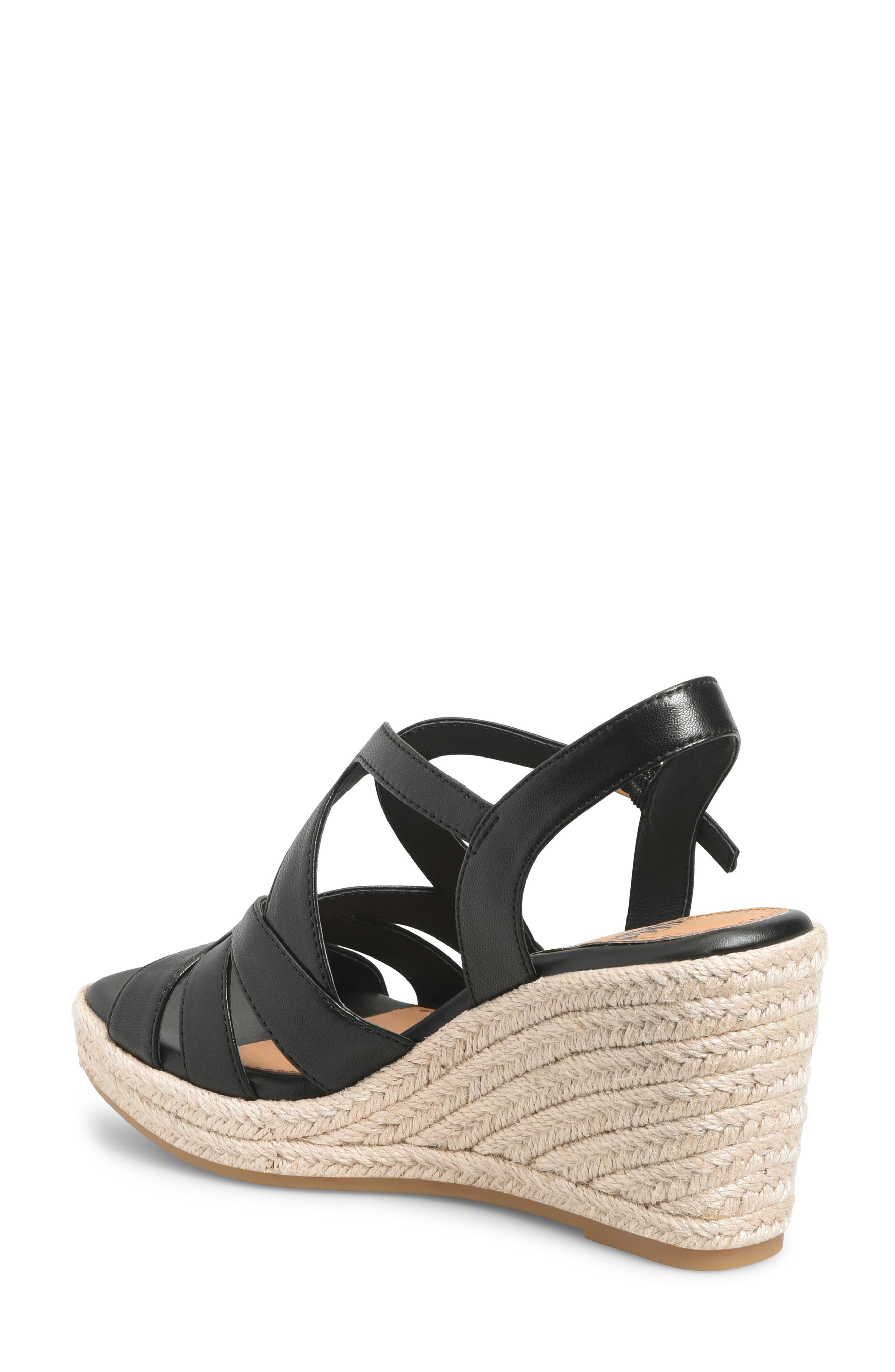 Söfft Norma Slingback Espadrille Platform Wedge Sandal, Alternate, color, 