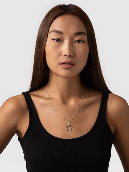 Saint And Sofia Saint + Sofia Star Necklace In Silver