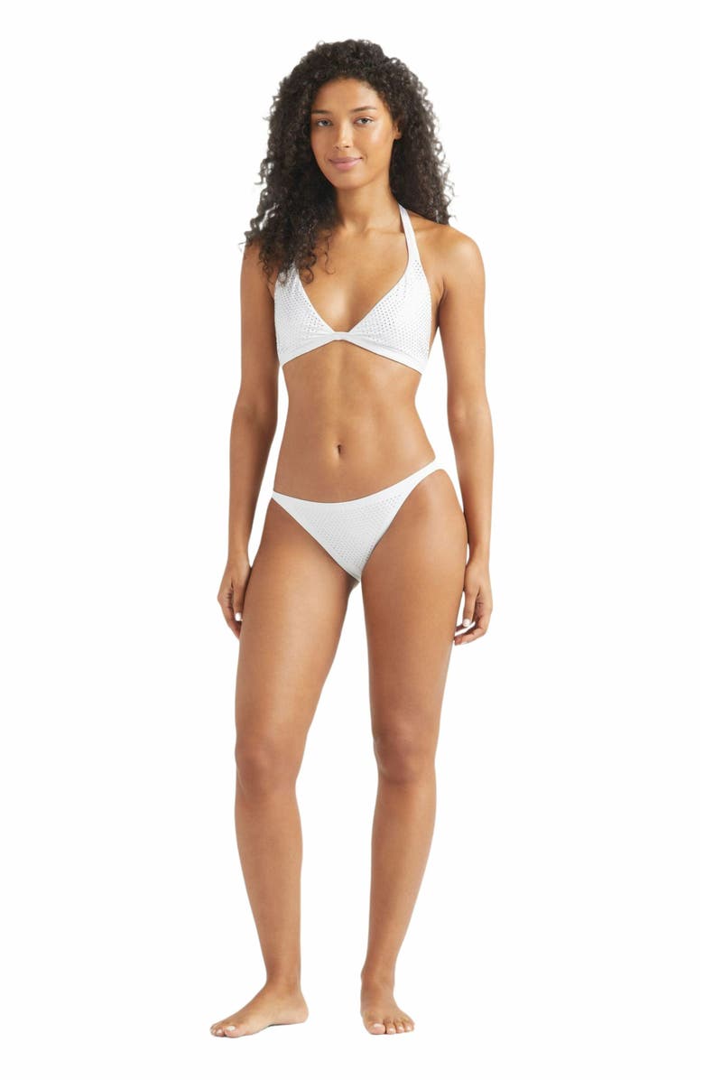 Vilebrequin Women's Strass Mini Brief Bikini Bottom, Main, color, Blanc