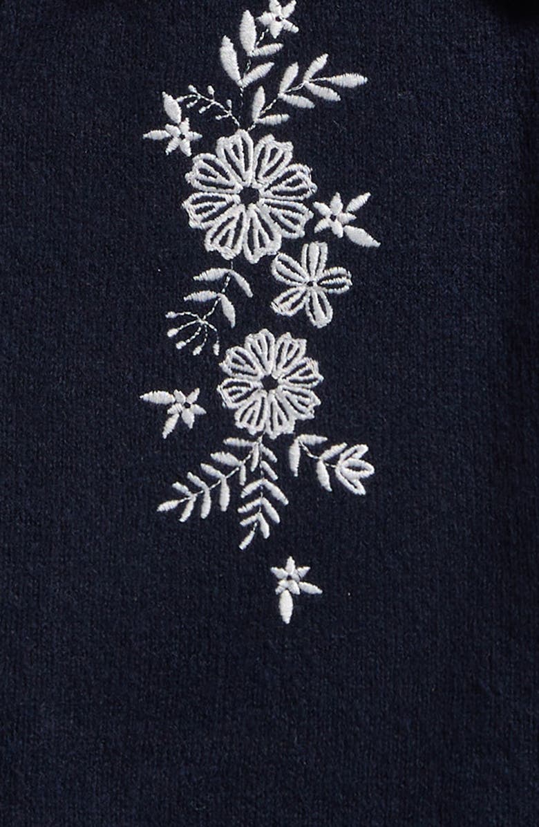 Ava 
Yelly Kids
 Embroidered Cardigan 
Skirt Set, Alternate, color, Navy