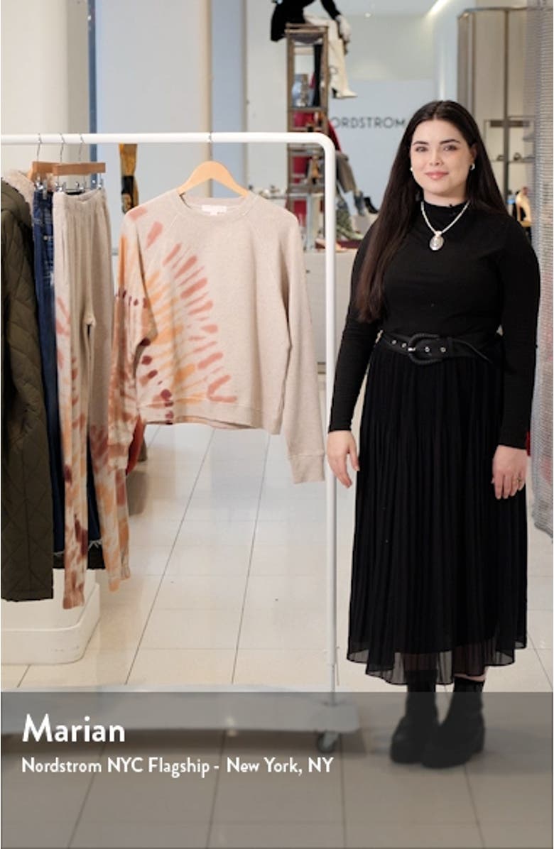 Bridget Raglan Sleeve Cotton Sweatshirt, sales video thumbnail