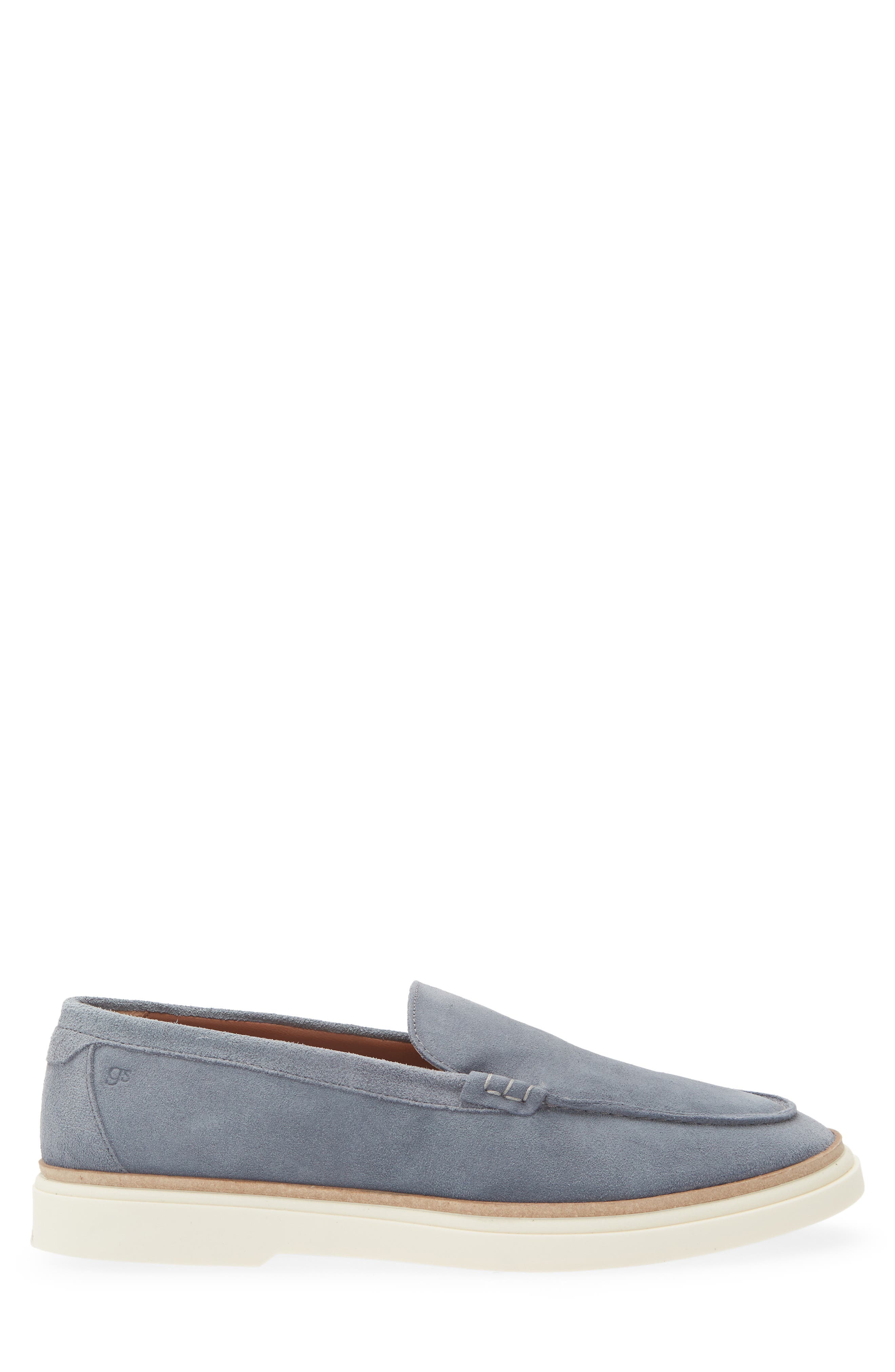 Azores Sneaker Sole Loafer, Alternate, color, LIGHT BLUE SUEDE