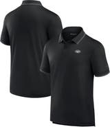 Fanatics Signature Men's Fanatics Signature Black New York Jets Pique Polo Shirt