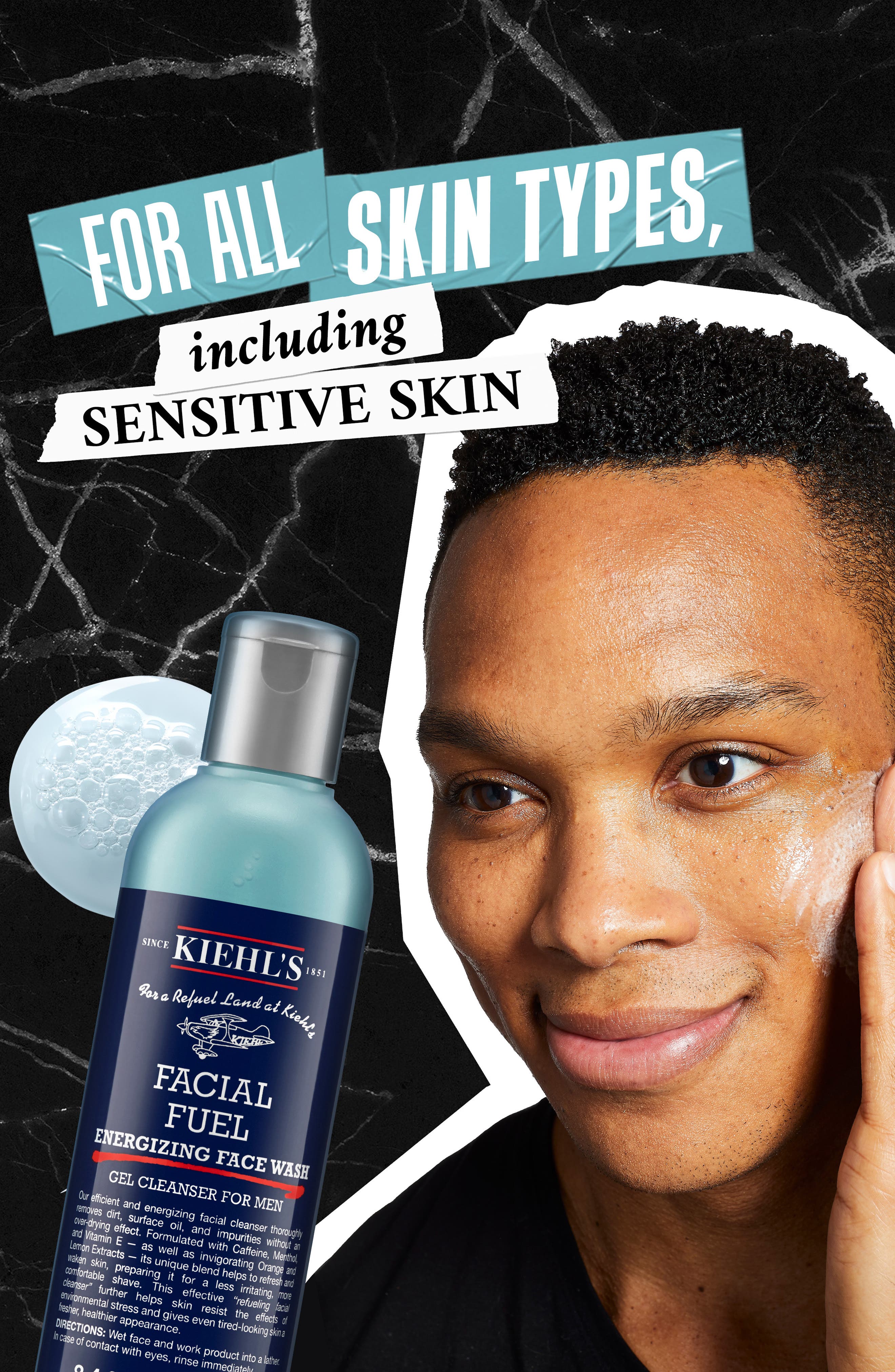 Kiehl's Since 1851 Facial Fuel Energizing Face Wash for Men (Men