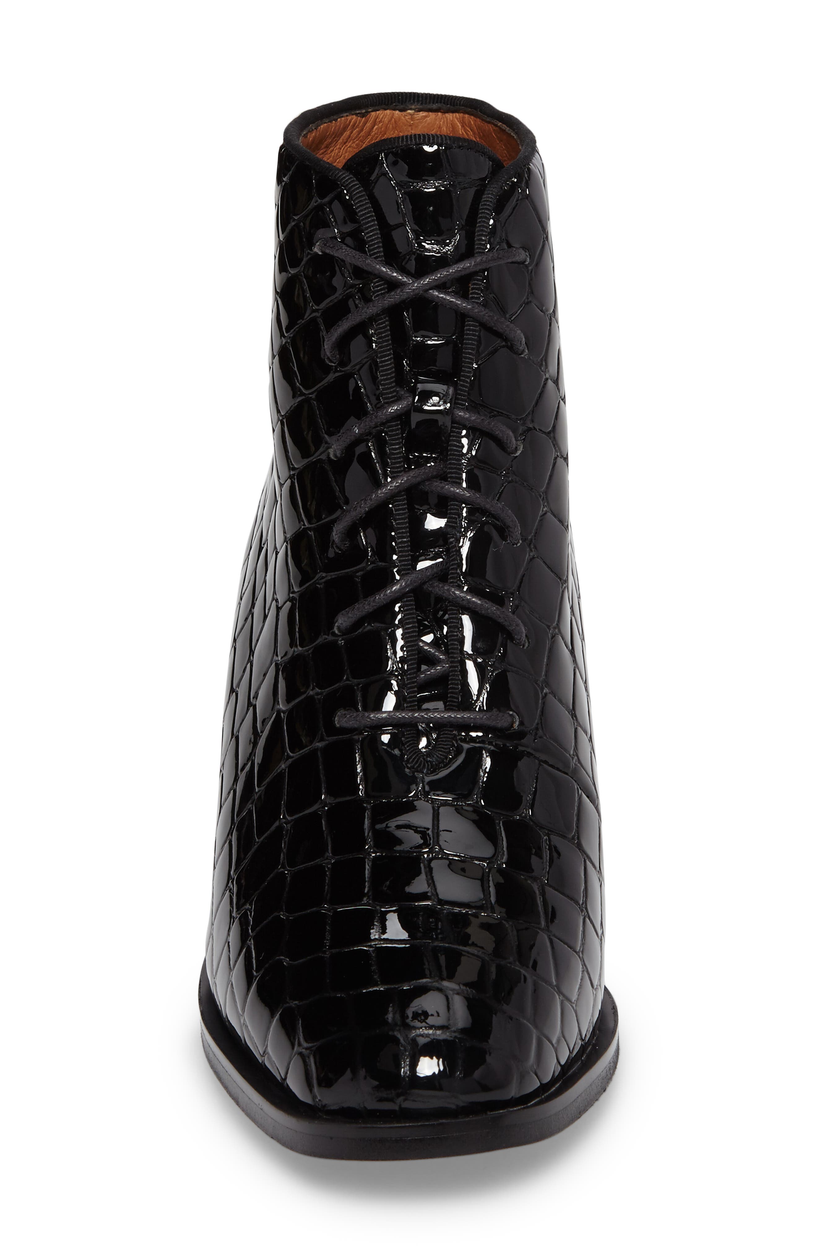 Talcott Block Heel Bootie, Alternate, color, BLACK PATENT STONE