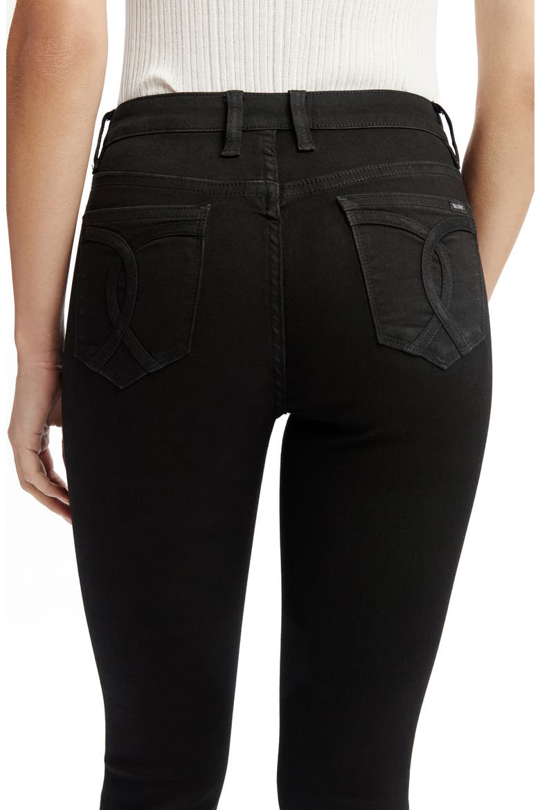 Bella Crop Skinny Jeans, Alternate, color, BLACK