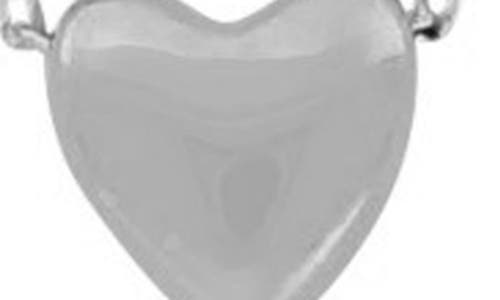 Bony Levy 14k Gold Puffy Heart Pendant Necklace In Silver