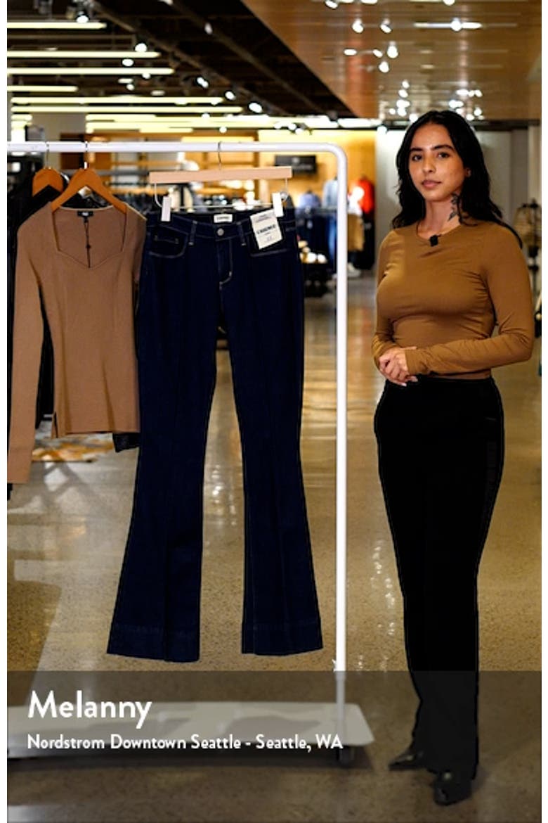 Lenora Front Seam Flare Leg Jeans video