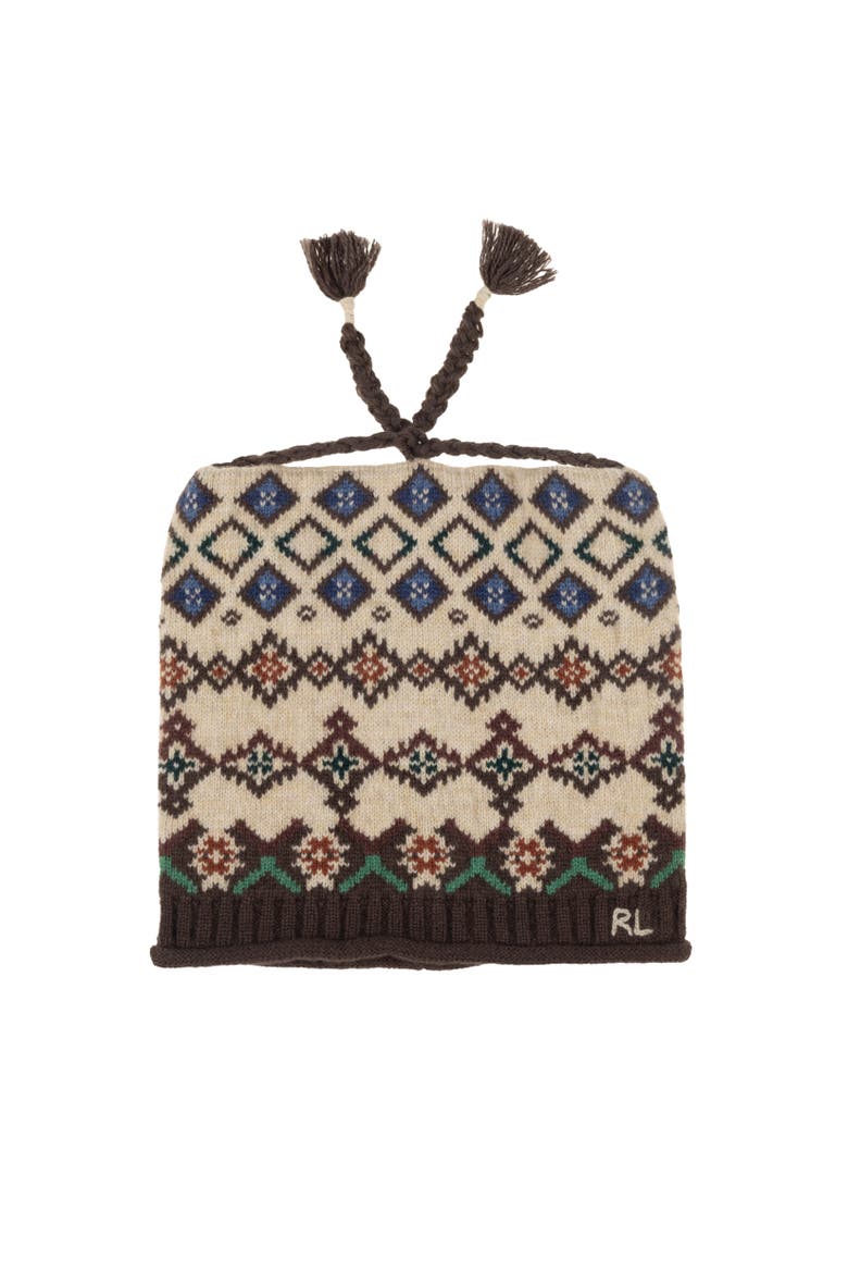 Winter Fairisle Beanie, Main, color, Cream Multi