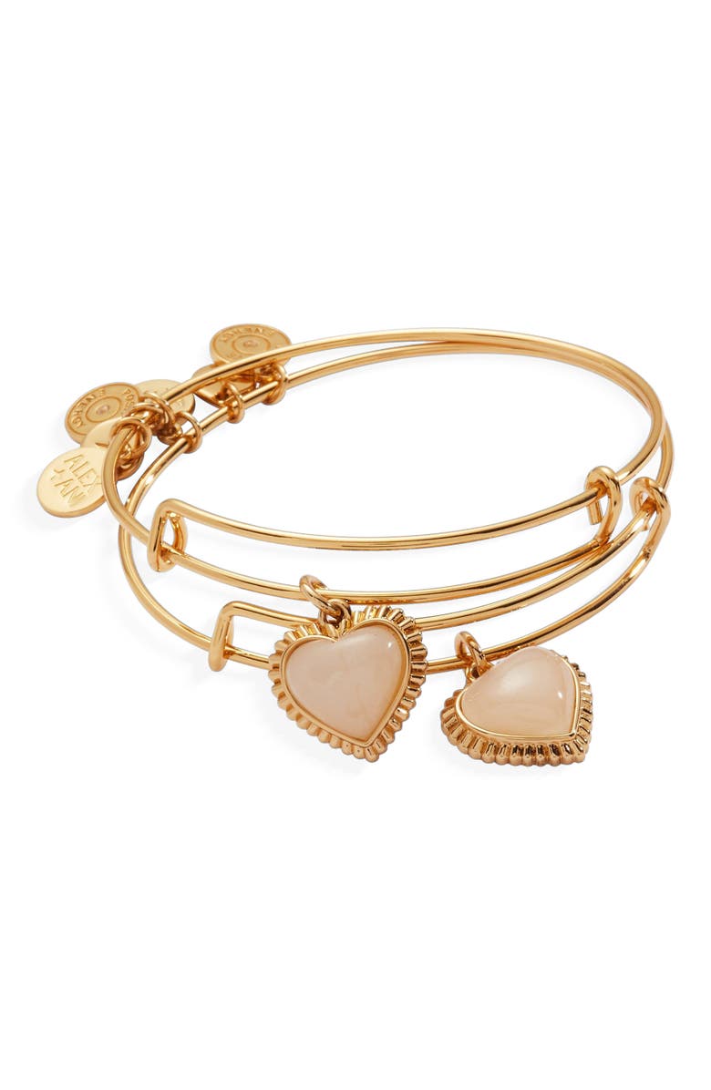 Alex and Ani Mother & Daughter Bracelet Set of 2, Alternate, color, Gold