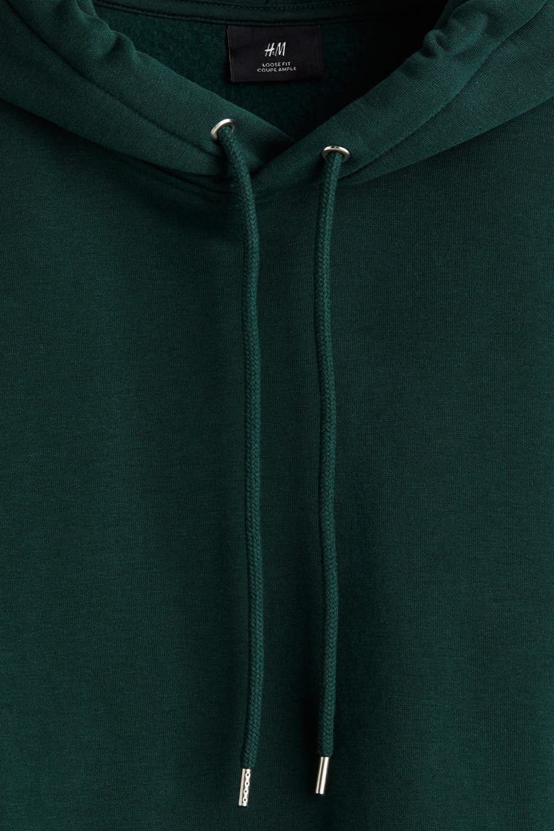 Loose Fit Hoodie, Alternate, color, Dark forest green