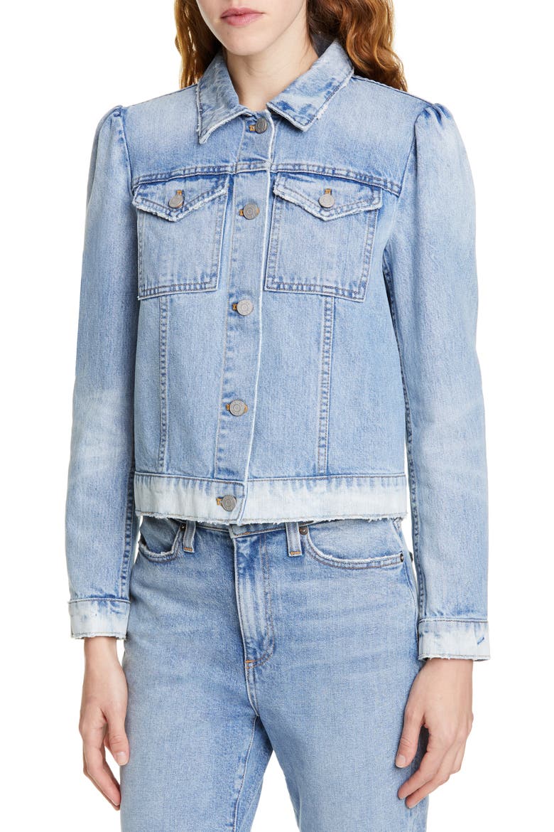 Classic Denim Jacket, Alternate, color, CHANTAL WASH