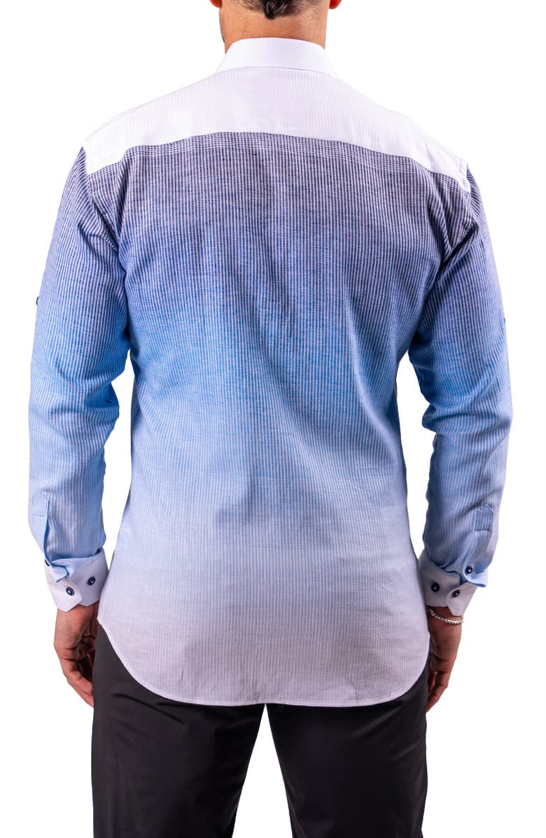 Maceoo Archimedes Resistance Contemporary Fit Button-Up Shirt, Alternate, color, Blue