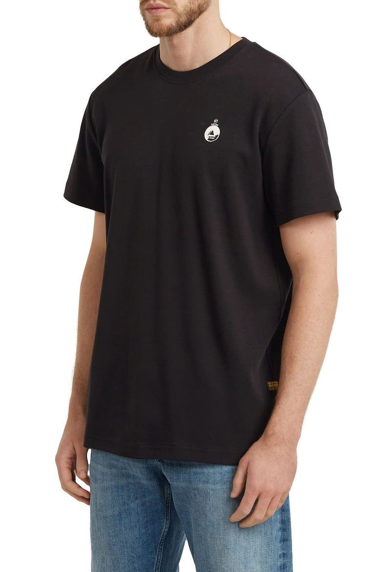 Trims Back Organic Cotton Graphic T-Shirt, Alternate, color, DARK BLACK