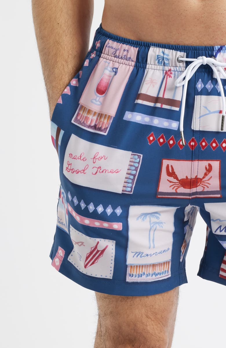MAVRANS Match Box Swim Trunks, Alternate, color, Blue