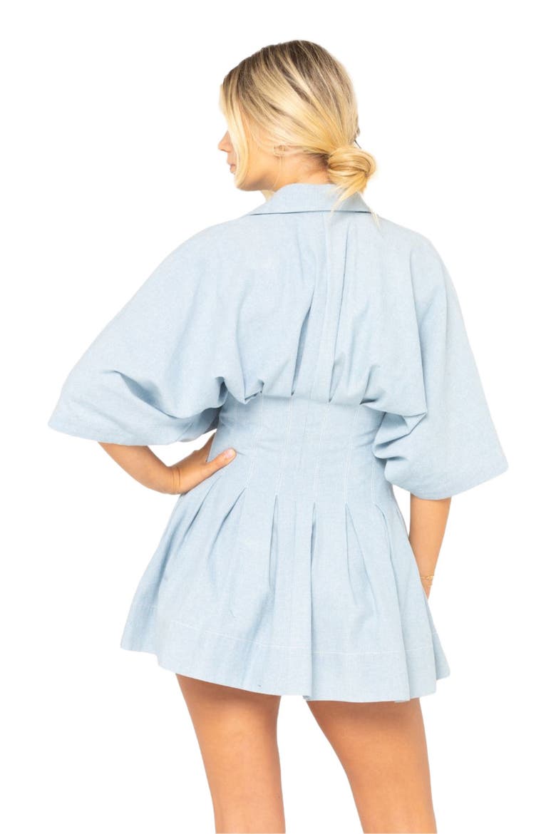 Teagan Dress in Chambray, Alternate, color, Chambray