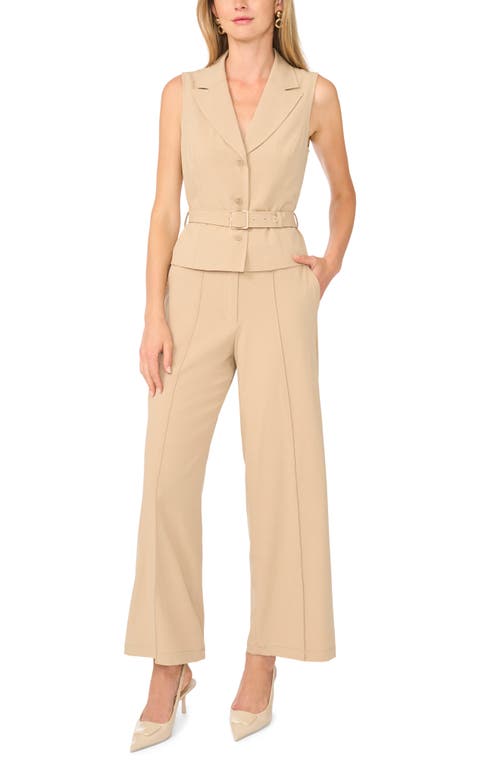 1.state Belted Vest In Sand