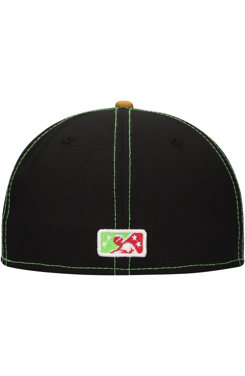 New Era Men's New Era Black Tumba Vacas de Wichita Copa de la Diversión 59FIFTY Fitted Hat, Alternate, color, Black