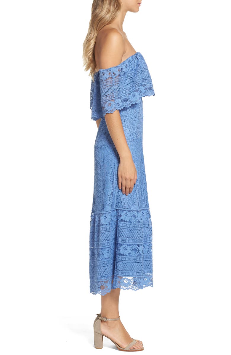 BB Dakota by Steve Madden BB Dakota Katie Lace Midi Dress, Alternate, color,