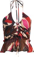 Rails Dulce Peplum Halter Top