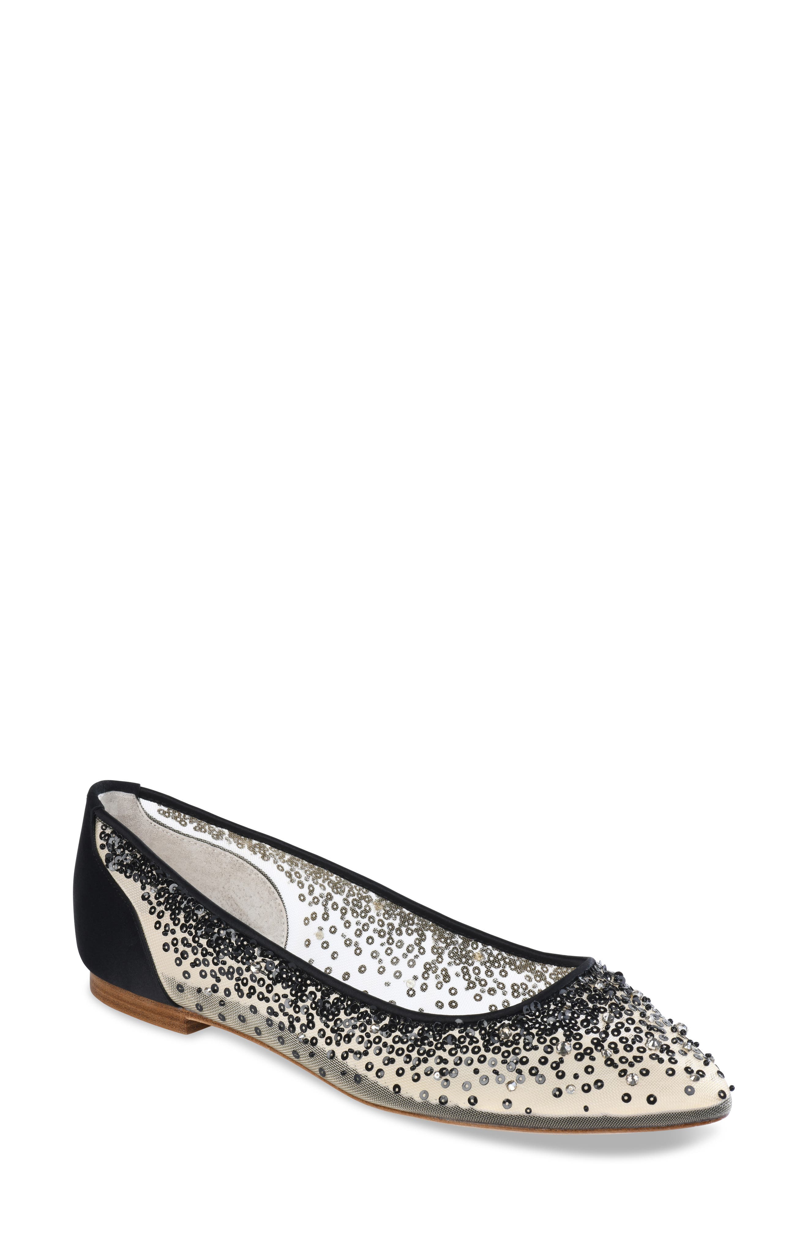 Bella Belle Ariel Sequin Flat, Main, color, 