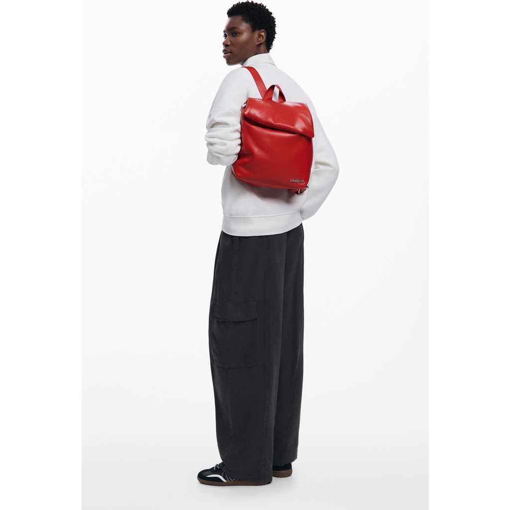 Desigual Mini Sheepskin Leather Backpack