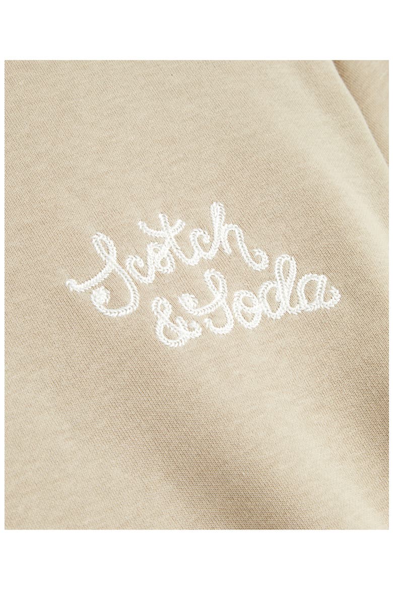 Relaxed Fit Embroidered Fleece Hoodie, Alternate, color, PLAZA TAUPE