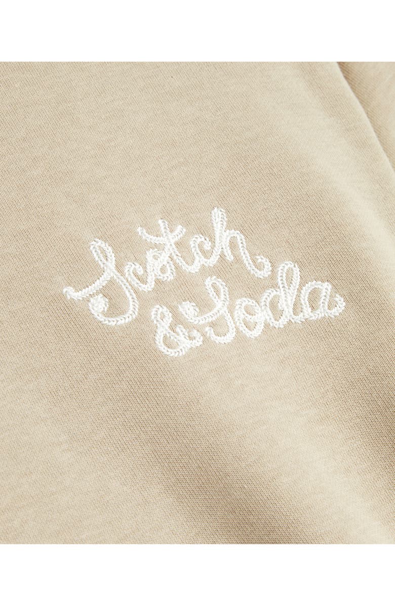 Scotch & Soda Relaxed Fit Embroidered Fleece Hoodie, Alternate, color, Plaza Taupe