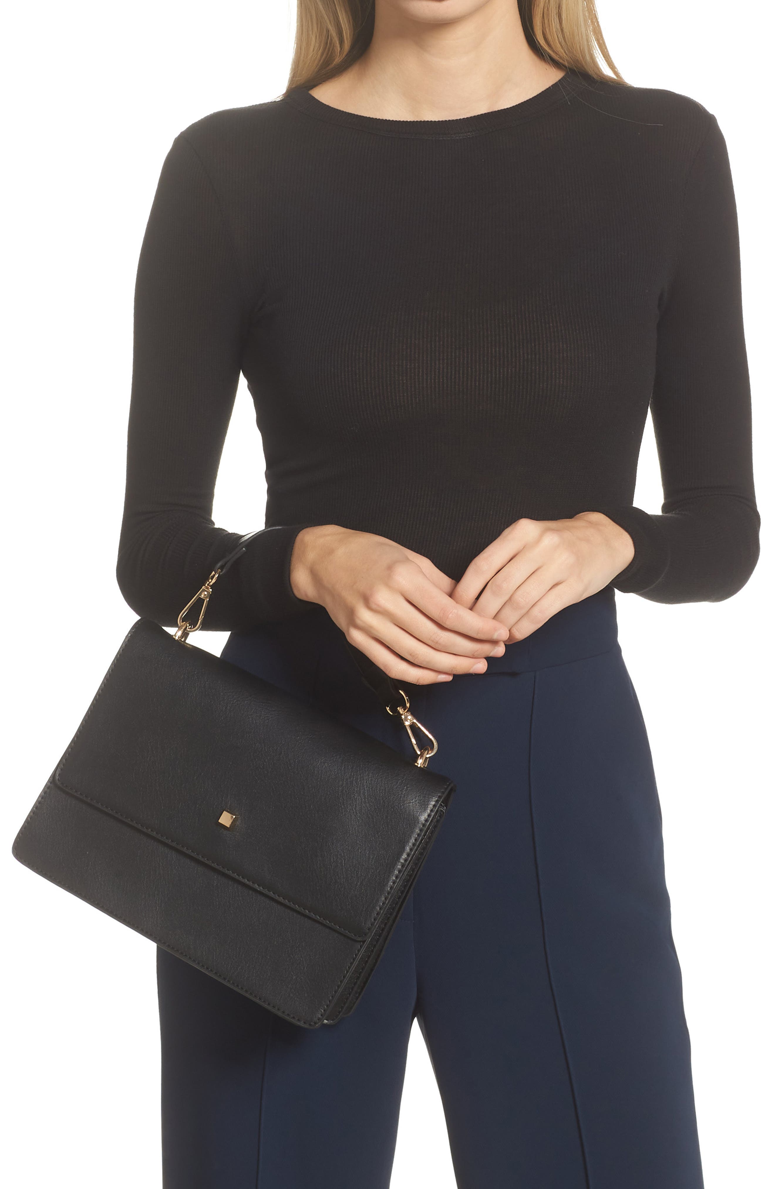 Mali + Lili Caroline Vegan Leather Crossbody Bag, Alternate, color, 