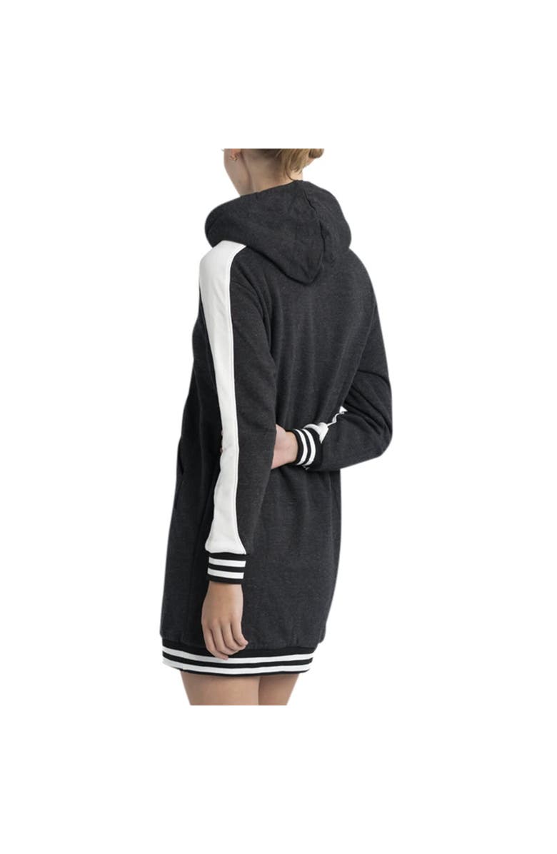 LUSSO Women's Lusso Black Los Angeles Dodgers Mara Tri-Blend Hoodie Dress, Alternate, color, Black