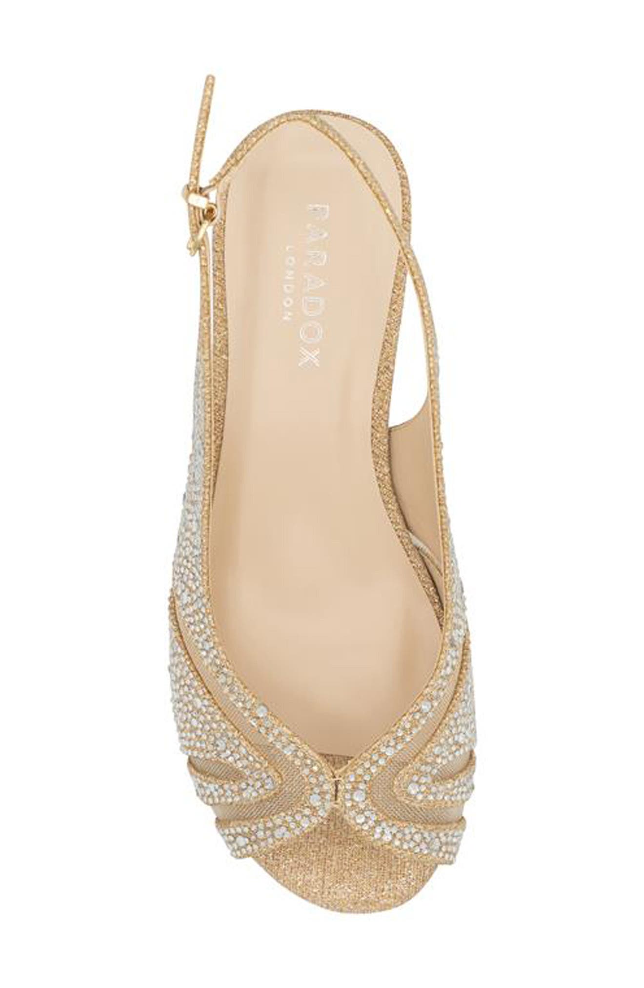 Jocelyn Slingback Wedge Sandal, Alternate, color, CHAMPAGNE