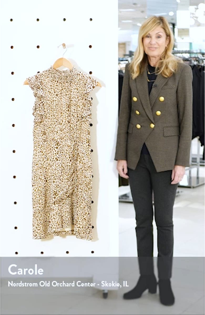 High Neck Sleeveless Smocked Dress, sales video thumbnail