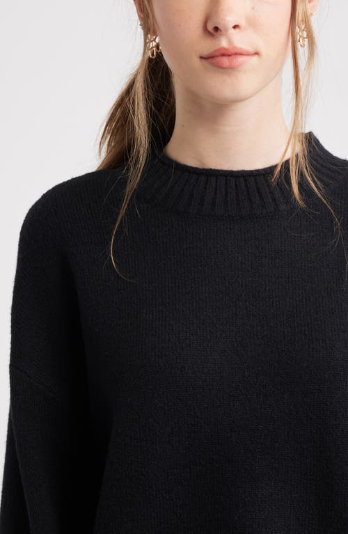 Bp. Everyday Easy Cotton Blend Sweater In Black