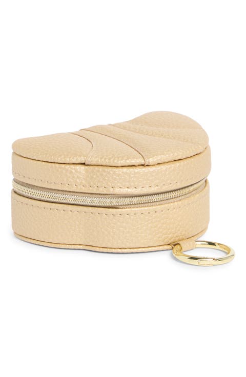 Croissant Faux Leather Jewelry Box