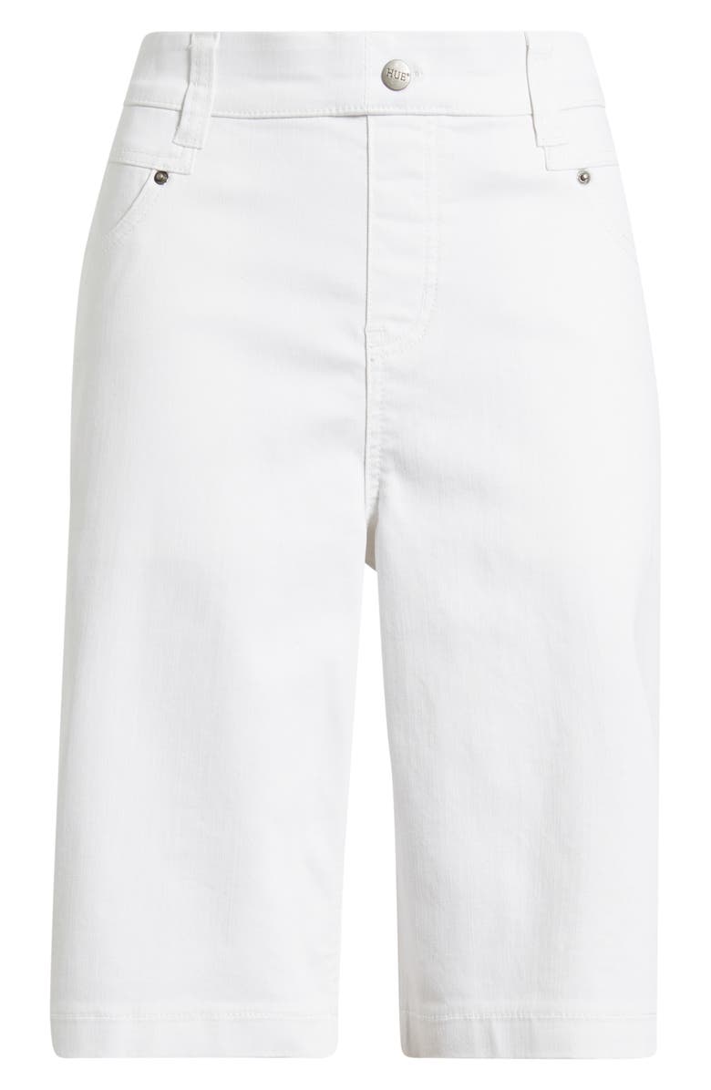 Hue Mid Rise Bermuda Shorts, Main, color, White