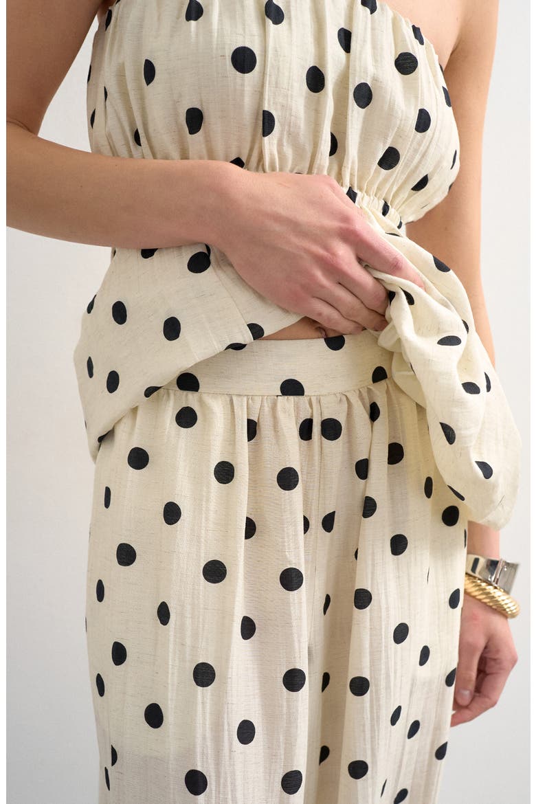 Dot Balloon Pants, Alternate, color, WHITE