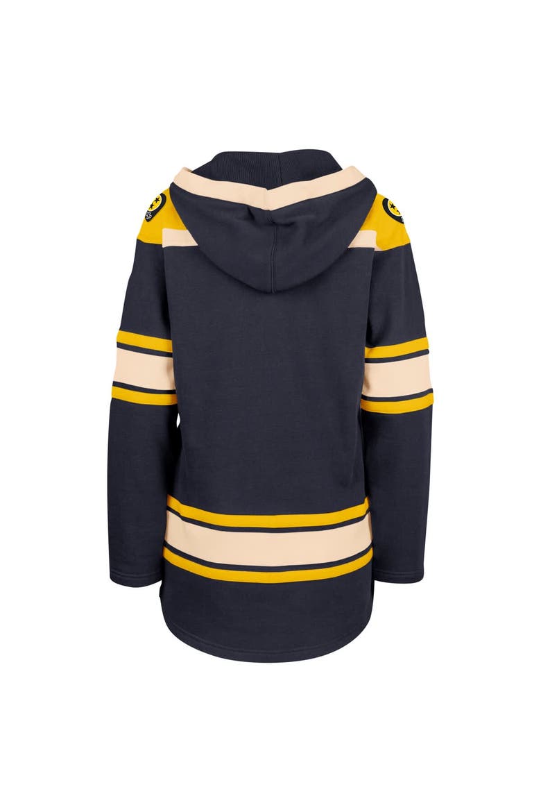 Women's '47  Navy Nashville Predators Superior Lacer Pullover Hoodie, Alternate, color, Navy