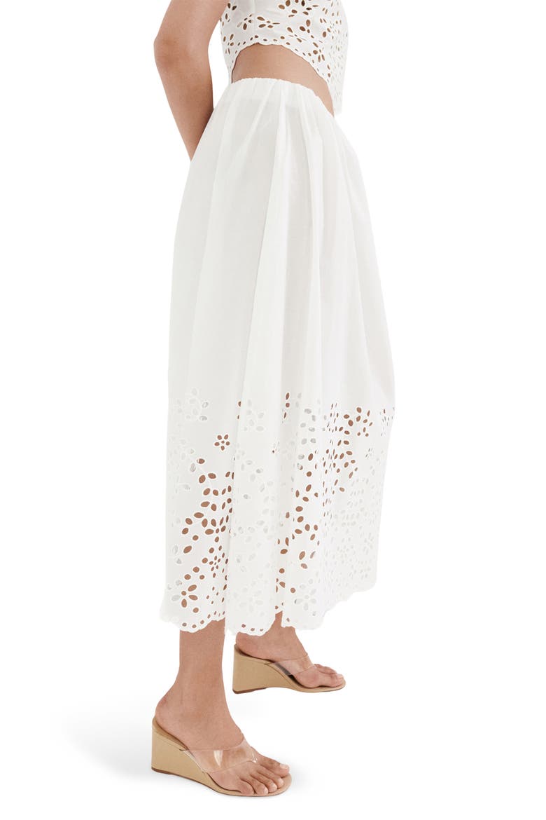 Embroidered Eyelet Maxi Skirt, Alternate, color, OFF WHITE