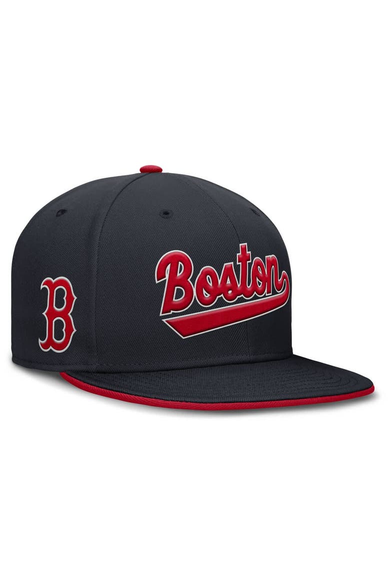 Men's Nike Navy Boston Red Sox True Performance Fitted Hat, Main, color, Navy